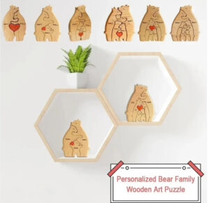 Personalized Wooden Bear