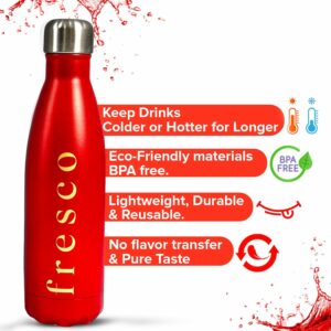 Fresco Stainless Steel Reusable Water Bottles