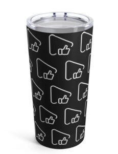 Play & Like Black Tumbler