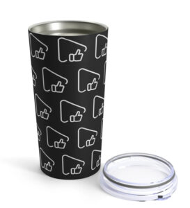 Play & Like Black Tumbler